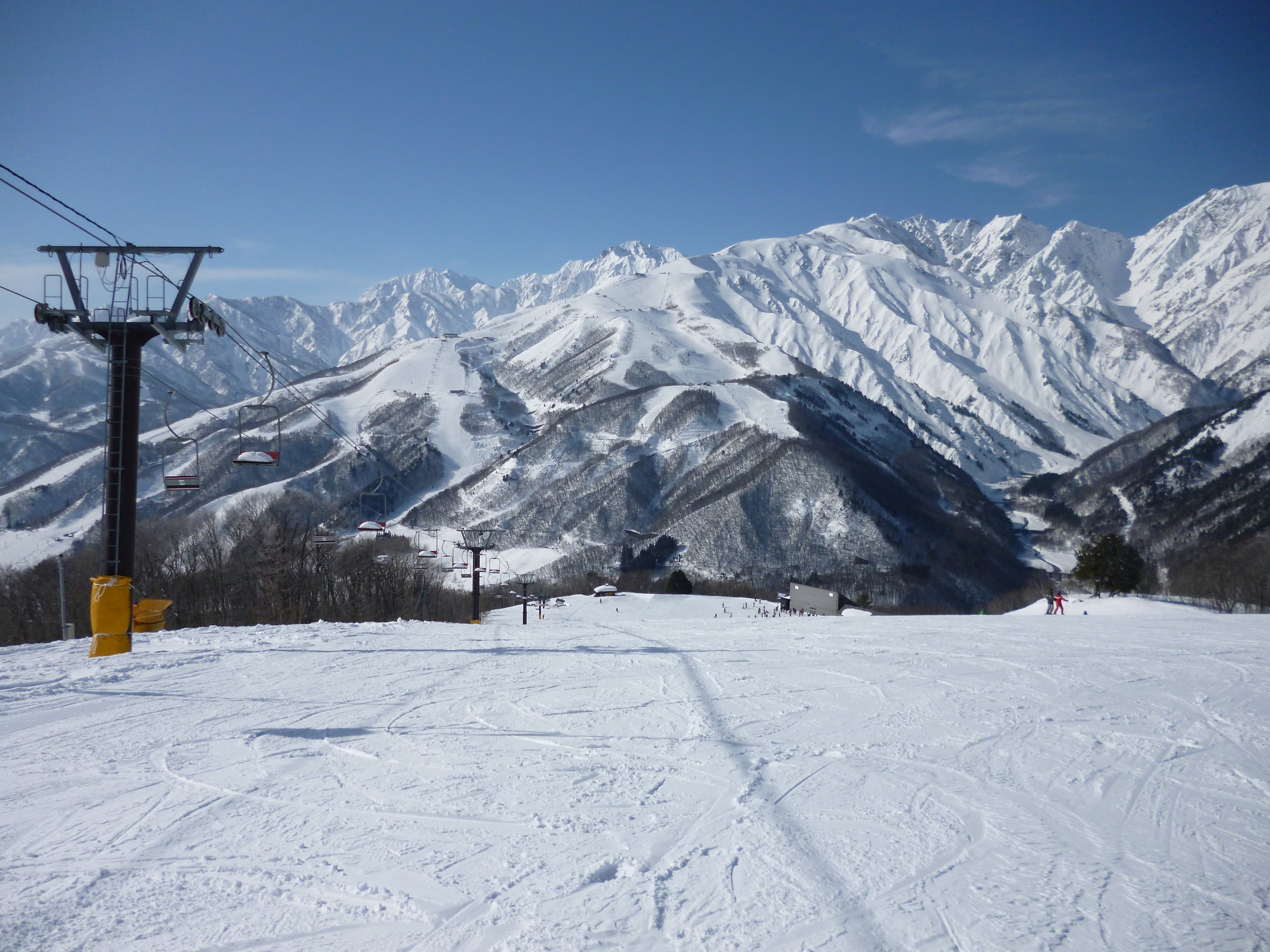 Hakuba Iwatake snowfield in the Japanese Alps