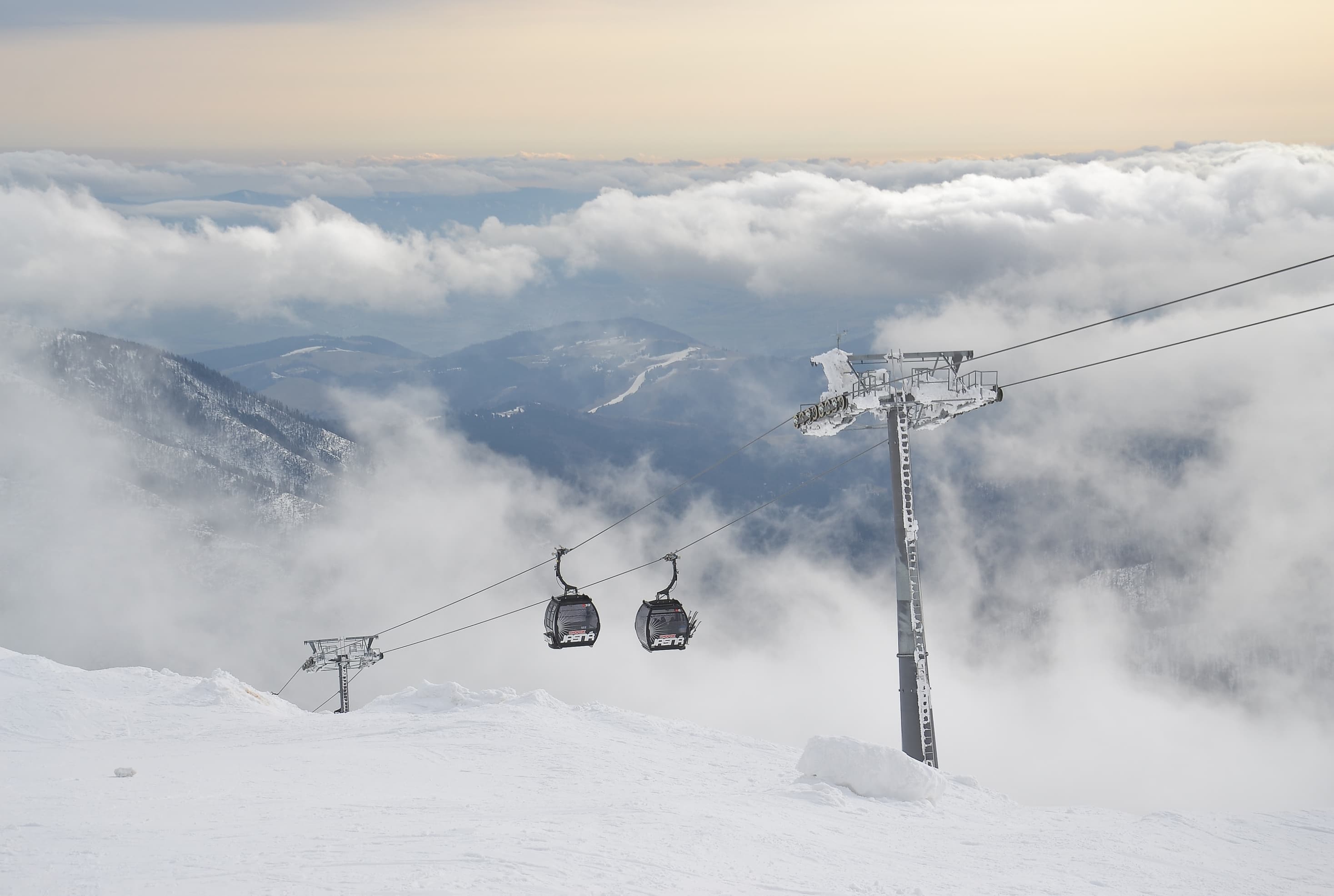 Gondola lift at a ski resort